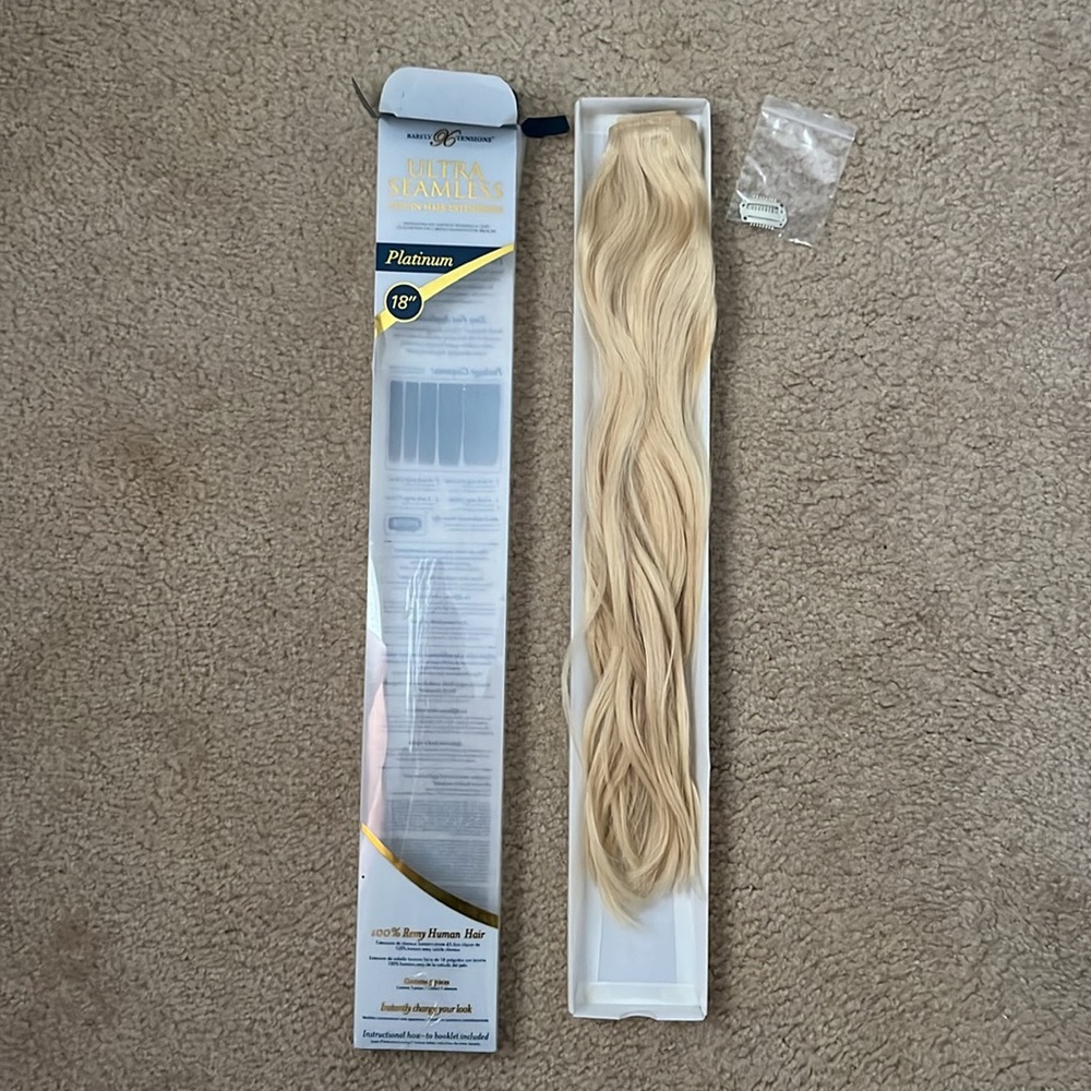 18” Platinum Remy Wefts